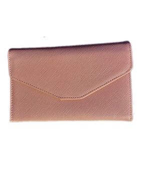 Compact Rose Gold Envelope Wallet - Women Bags